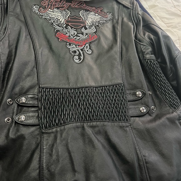 Harley Davidson Riding Jacket with Removable Harley zip up hoodie. - Picture 5 of 14